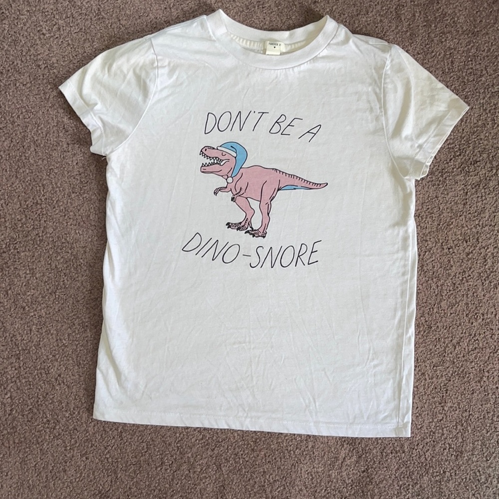 Forever 21 Dinosaur Tee and Shorts Pajama Set - Picture 2 of 8